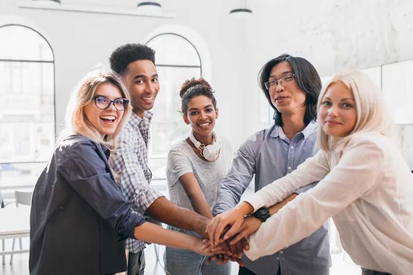 Diverse group collaboration and unity